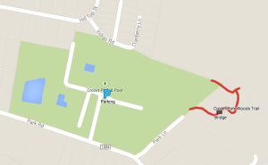 Google Map - Crozet Park Woods Trail